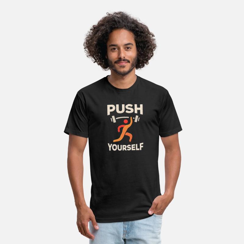 "Push Yourself" Motivational T-Shirt – Strength De