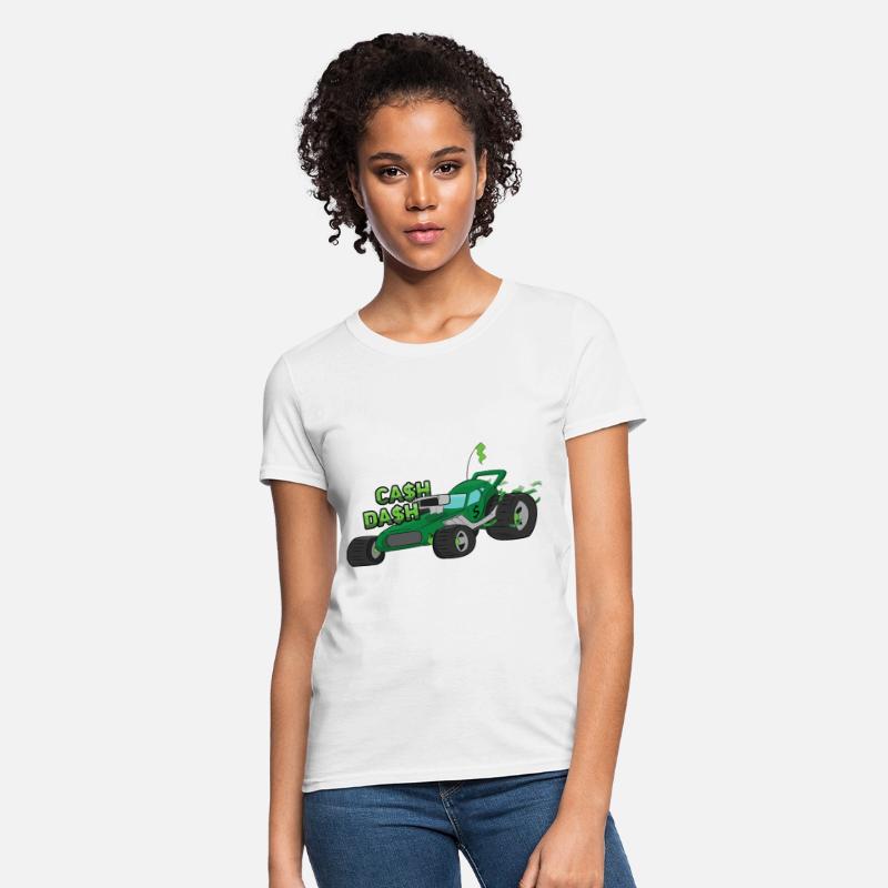 "Cash Dash" Green Dune Buggy Cartoon Beach Buggy
