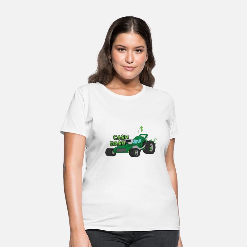 "Cash Dash" Green Dune Buggy Cartoon Beach Buggy