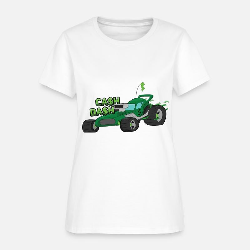 "Cash Dash" Green Dune Buggy Cartoon Beach Buggy