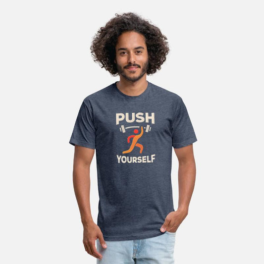 "Push Yourself" Motivational T-Shirt – Strength De
